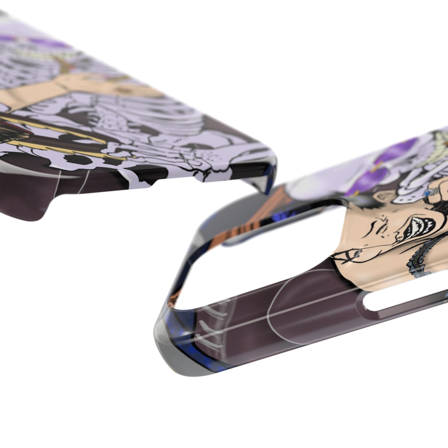 Edgy Slim Phone Case - Gothic Skeleton Design, Alternative Fashion Accessory, Unique Gift for Halloween, Birthday, Novelty Item