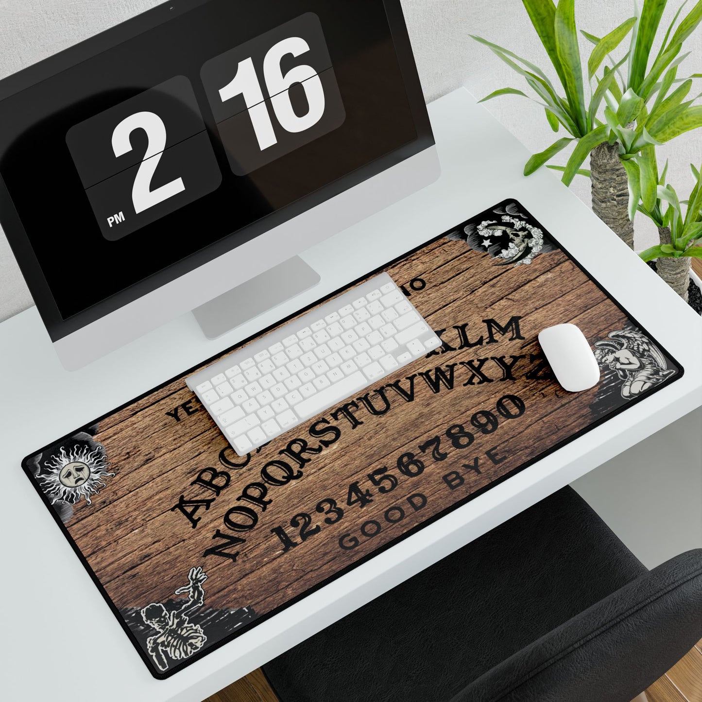 Mystical Ouija Desk Mat - Enchanting Home Office Decor, Unique Gift, Spiritual Workspace Accents, Witchy Desk Accessories, Halloween Vibes