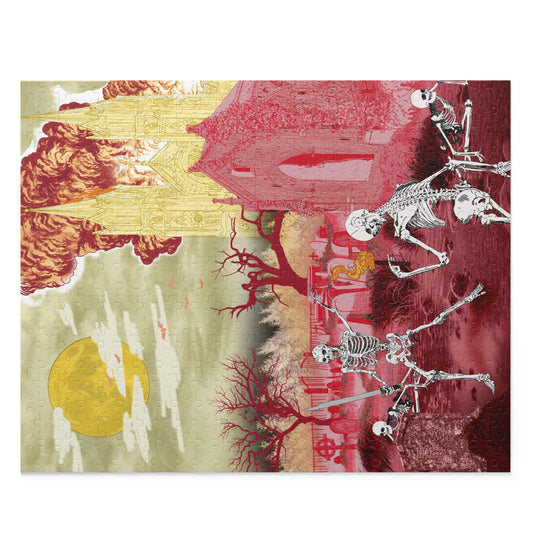 Skeleton Treasure Puzzle - 120/252/500-Piece Jigsaw Fun, Perfect for Halloween, Family Bonding, Gift for Puzzle Lovers, Home Decor