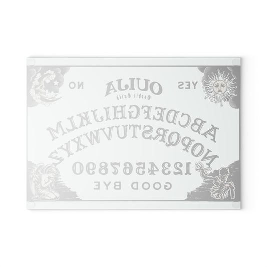 Ouija Board Glass Cutting Board | Unique Kitchen Decor, Gothic Gift, Witchy Kitchen Accessories, Halloween Decor, Spooky Gift
