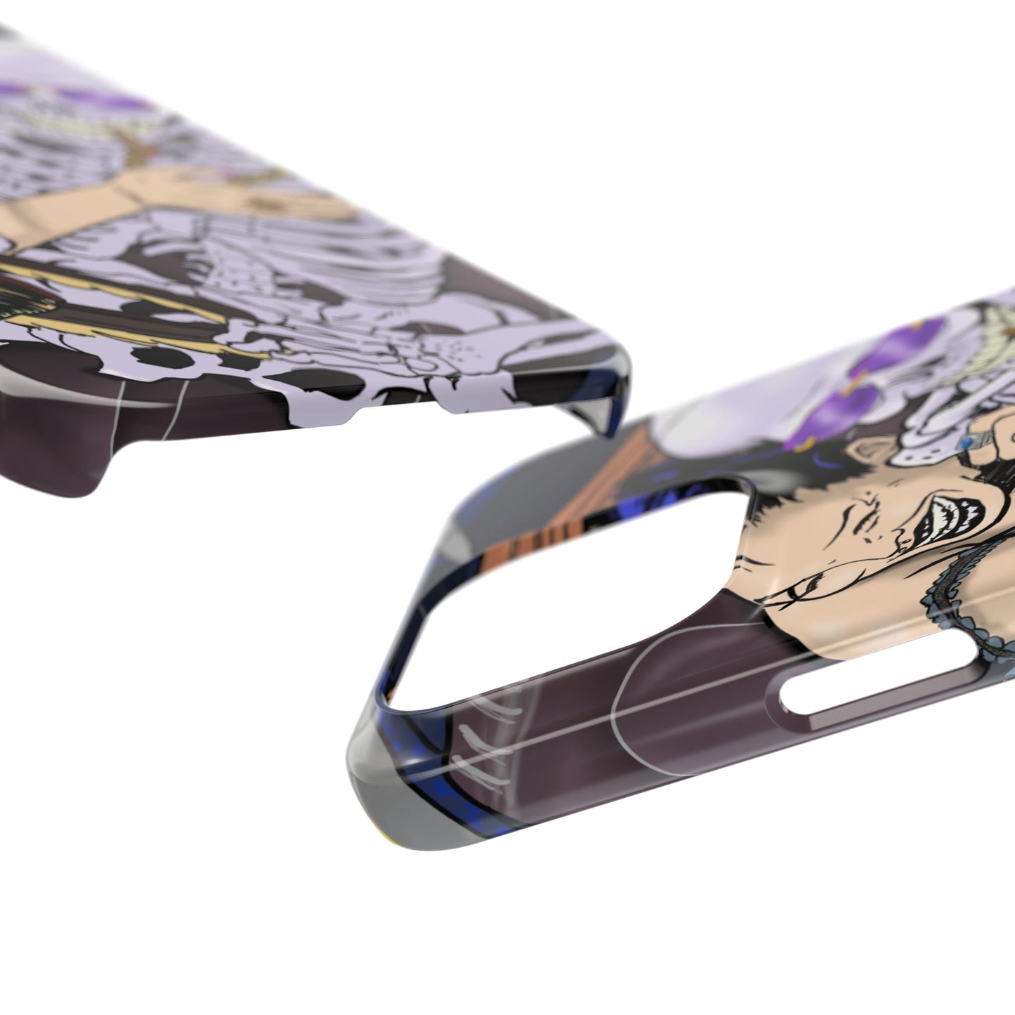 Edgy Slim Phone Case - Gothic Skeleton Design, Alternative Fashion Accessory, Unique Gift for Halloween, Birthday, Novelty Item