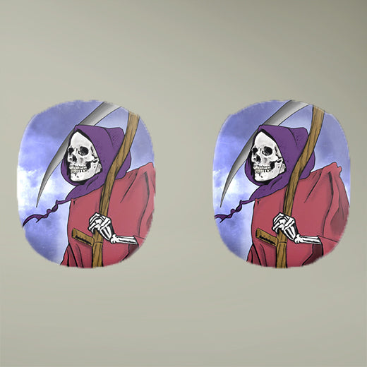 Gothic Skull Grim Reaper AirPod Max Case, Unique Headphone Cover, Halloween Gift, Trendy Accessories, Creepy Aesthetic Decor