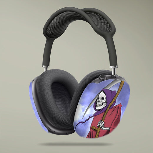 Gothic Skull Grim Reaper AirPod Max Case, Unique Headphone Cover, Halloween Gift, Trendy Accessories, Creepy Aesthetic Decor