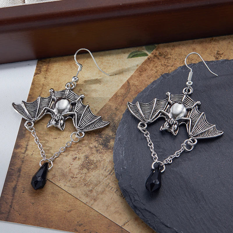 Gothic Vampire Bat Earrings β Punk Rock Jewelry | Halloween Gift Accessory | '' Free Shipping ''