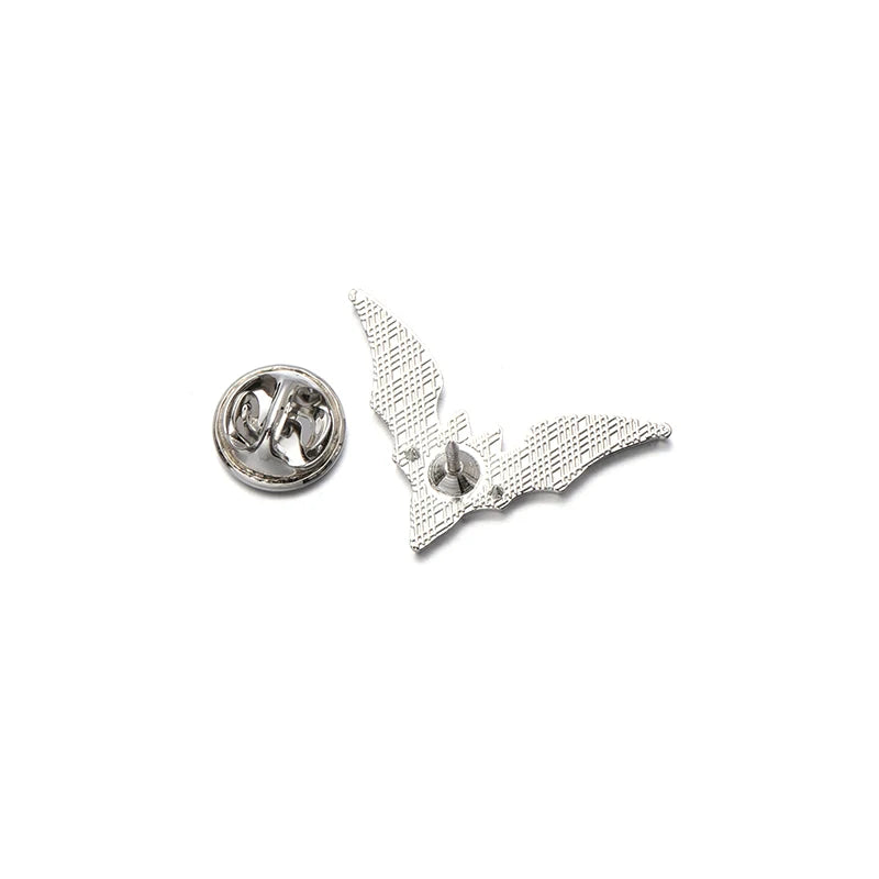 2pcs Gothic Bat Enamel Pins β Punk Witch Brooch Set for Halloween | Spooky Collar Badges & Gift Jewelry | '' Free Shipping ''