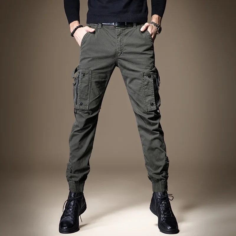 Men's Straight-leg Cargo Pants Lightweight Functional Outdoor Tactical Casual Pants For Men Women