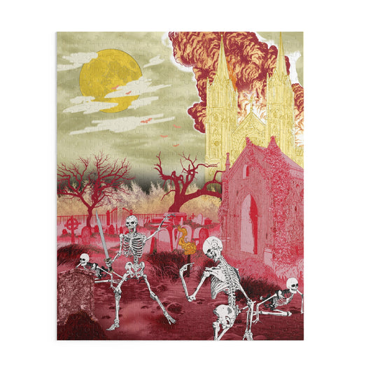 Skeleton Treasure Puzzle - 120/252/500-Piece Jigsaw Fun, Perfect for Halloween, Family Bonding, Gift for Puzzle Lovers, Home Decor