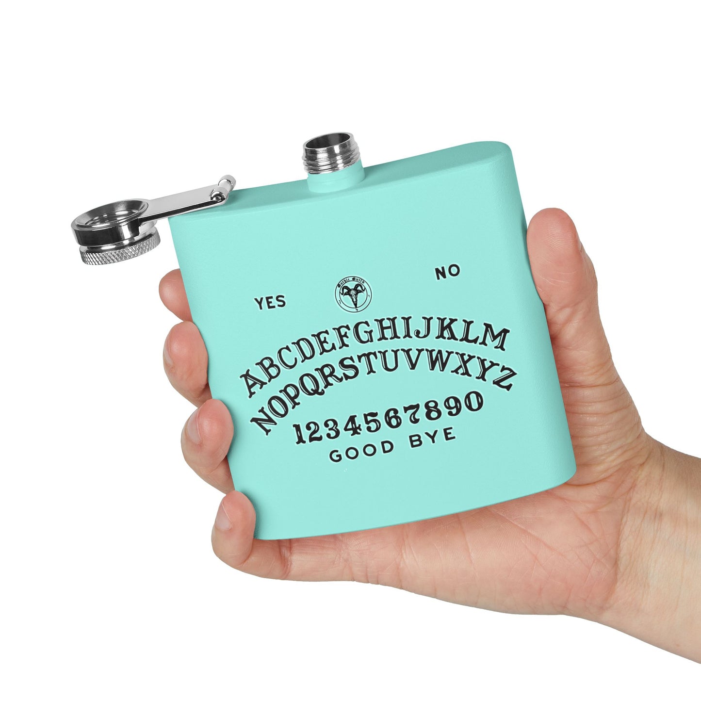 Ouija Board Stainless Steel Flask, 6oz - Unique Gift for Drink Lovers, Fun Party Accessory, Halloween Decor, Adventure Travel, [...]