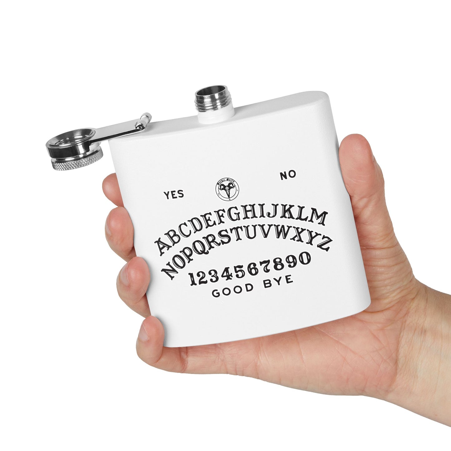 Ouija Board Stainless Steel Flask, 6oz - Unique Gift for Drink Lovers, Fun Party Accessory, Halloween Decor, Adventure Travel, [...]