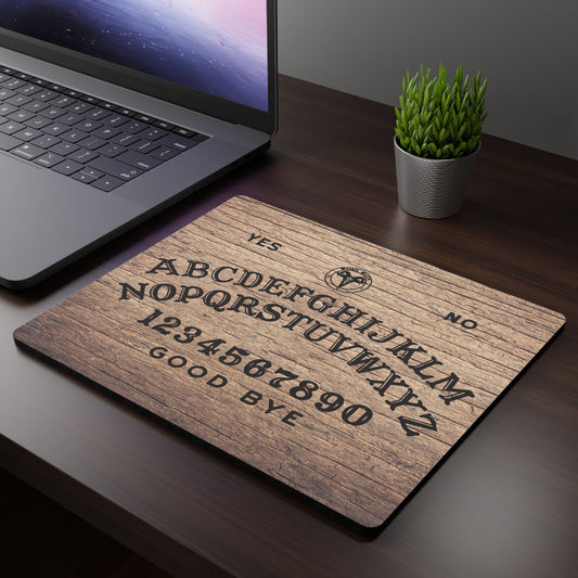 Rustic Ouija Board Mouse Pad | Vintage Office Decor, Gaming Gift, Witchy Desk Accessory, Unique Home Office Supplies