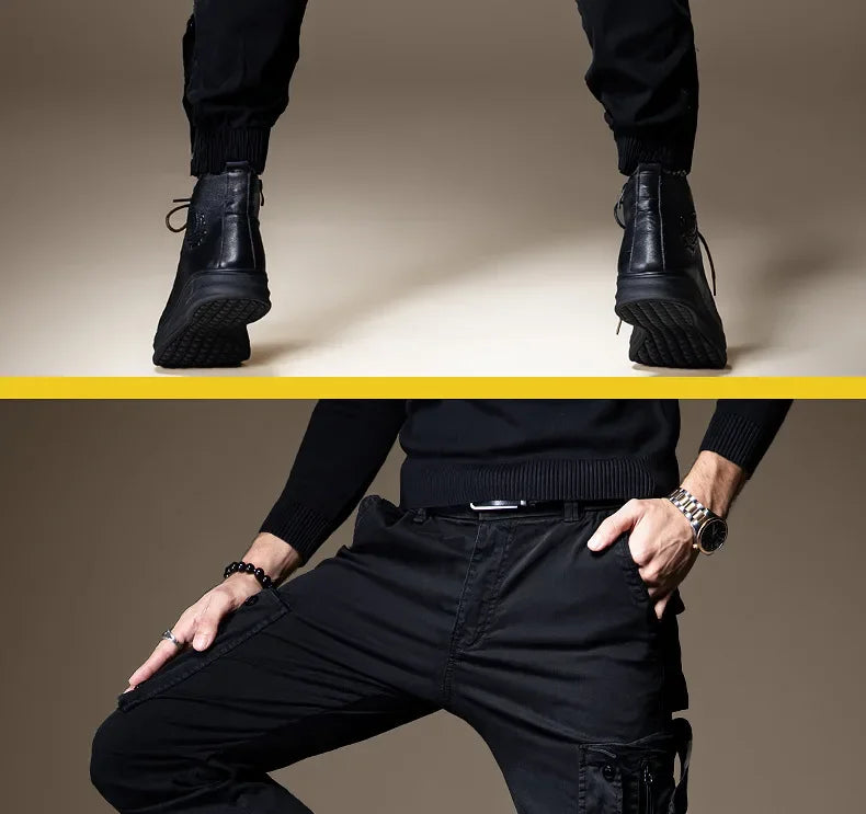 Men's Straight-leg Cargo Pants Lightweight Functional Outdoor Tactical Casual Pants For Men Women