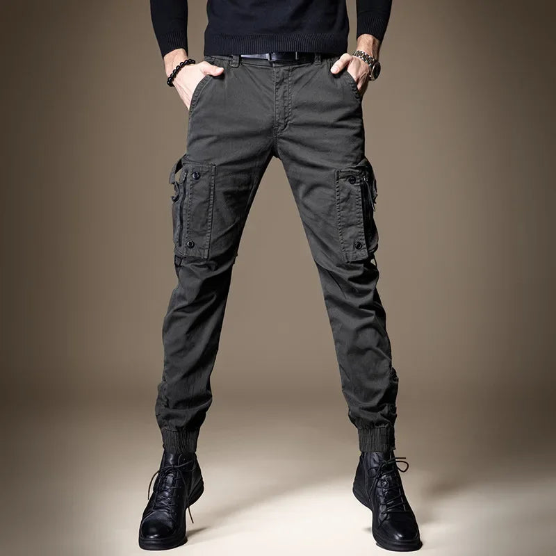 Men's Straight-leg Cargo Pants Lightweight Functional Outdoor Tactical Casual Pants For Men Women