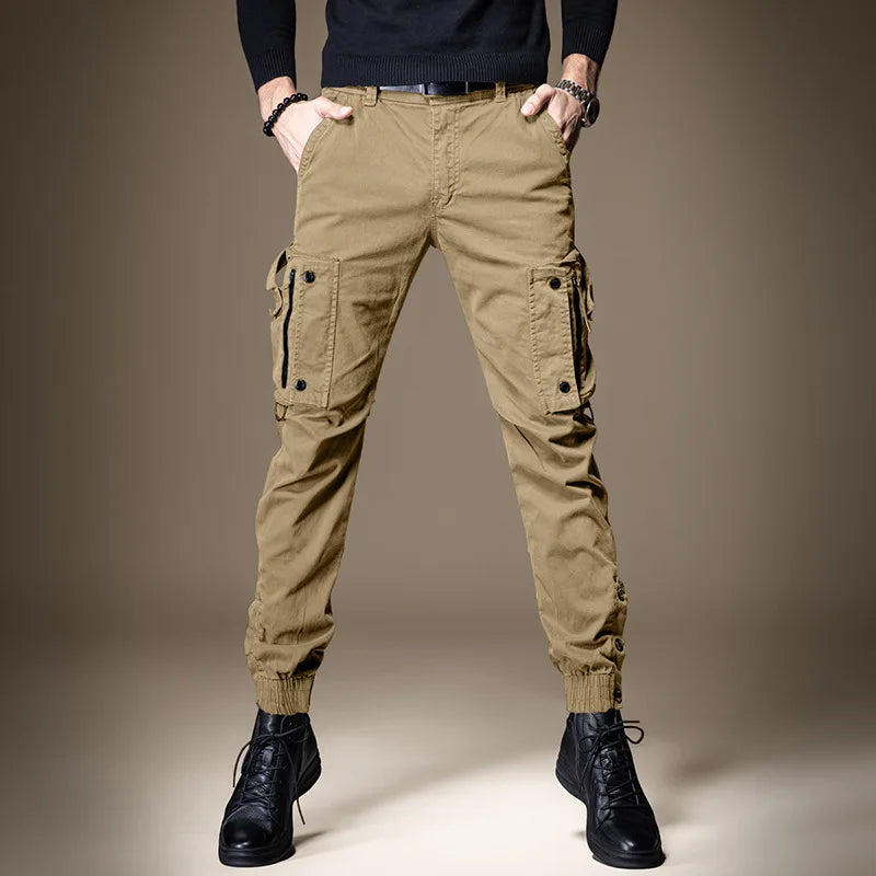 Men's Straight-leg Cargo Pants Lightweight Functional Outdoor Tactical Casual Pants For Men Women