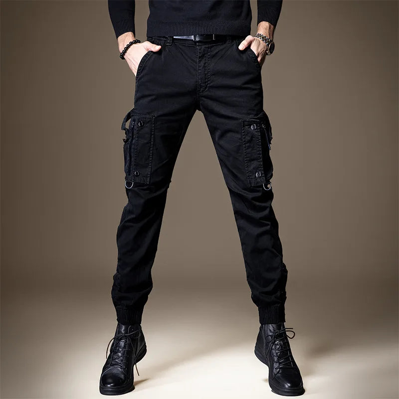 Men's Straight-leg Cargo Pants Lightweight Functional Outdoor Tactical Casual Pants For Men Women